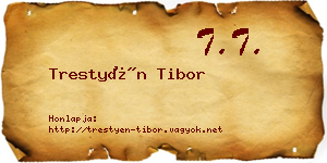 Trestyén Tibor névjegykártya