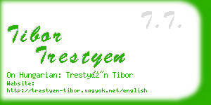 tibor trestyen business card